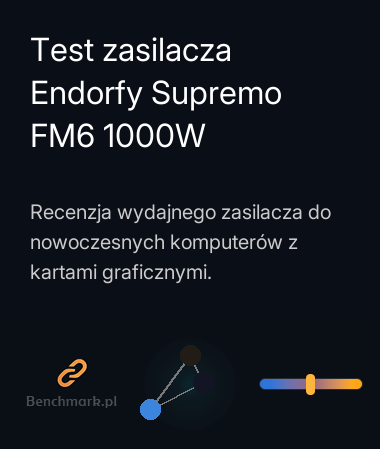 Test zasilacza Endorfy Supremo FM6 1000W