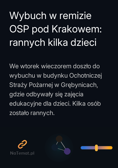 Wybuch w remizie OSP pod Krakowem: rannych kilka dzieci