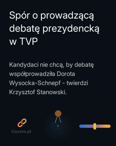 Spór o prowadzącą debatę prezydencką w TVP