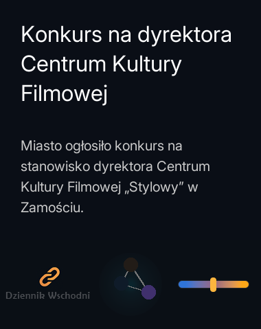 Konkurs na dyrektora Centrum Kultury Filmowej