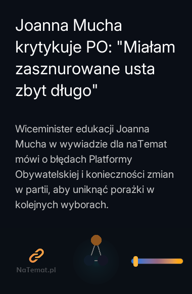 Joanna Mucha krytykuje PO: 