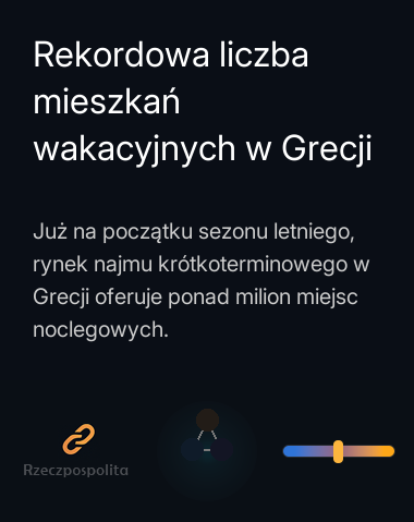 Rekordowa liczba mieszkań wakacyjnych w Grecji