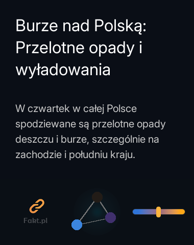 Burze nad Polską: Przelotne opady i wyładowania