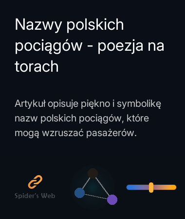 Nazwy polskich pociągów - poezja na torach