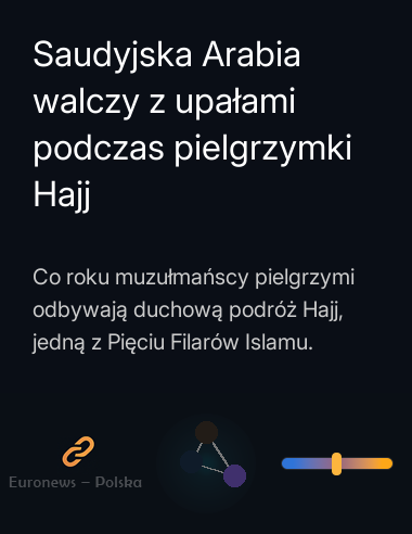 Saudyjska Arabia walczy z upałami podczas pielgrzymki Hajj
