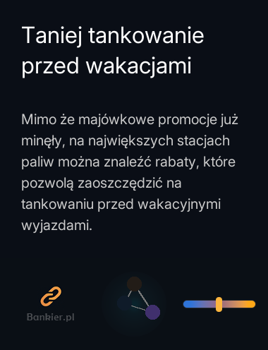 Taniej tankowanie przed wakacjami