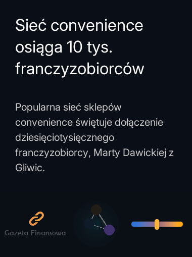 Sieć convenience osiąga 10 tys. franczyzobiorców