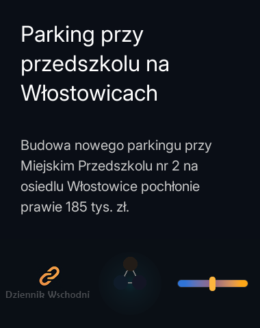 Parking przy przedszkolu na Włostowicach