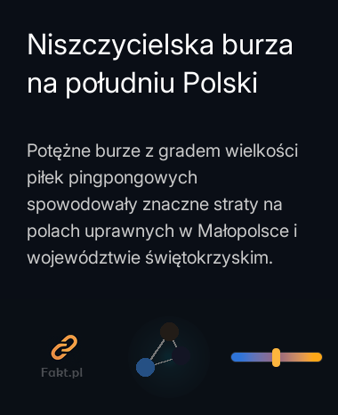 Niszczycielska burza na południu Polski