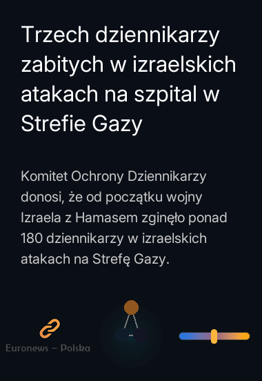 Trzech dziennikarzy zabitych w izraelskich atakach na szpital w Strefie Gazy
