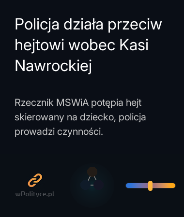 Policja działa przeciw hejtowi wobec Kasi Nawrockiej