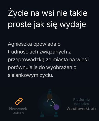 Życie na wsi nie takie proste jak się wydaje