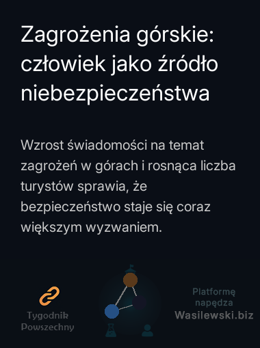 Zagrożenia górskie: człowiek jako źródło niebezpieczeństwa